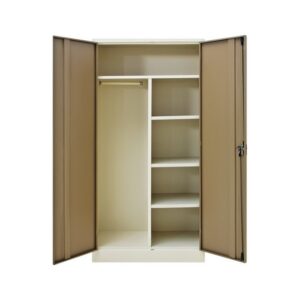 Gents Steel Wardrobe – Metal Mens Cupboard – 180 x 90 x 45 cm – WDR01-ivorykaroo