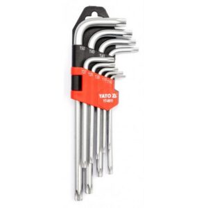 Torx Key Set – Chrome Vanadium – 9 Piece – YT-0511