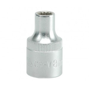 Bi-hex Socket – 12 Point – Chrome Vanadium – 1/2″ Connector – Standard Length – 8mm – YT-1270