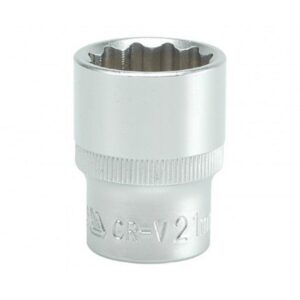 Bi-hex Socket – 12 Point – Chrome Vanadium – 1/2″ Connector – Standard Length – 21mm – YT-1283