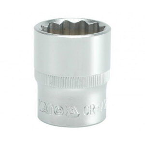Bi-hex Socket – 12 Point – Chrome Vanadium – 1/2″ Connector – Standard Length – 23mm – YT-1285