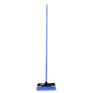 Floor Broom – Complete – Soft Funky – Flagged PVC Fibre – Screw in Metal Handle – Pack of 5 – F3850