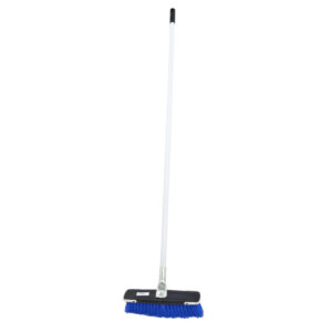 Floor Broom – Complete – Soft Funky Broom – Crimped PVC Fibre – Metal Handle – Pony Grip – Pack of 5 – F3853