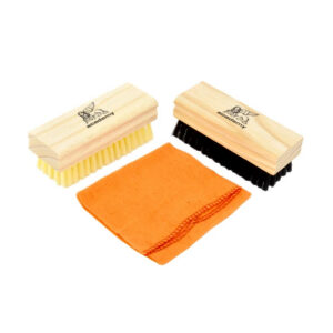 Shoe Brush Kit – Black and White – Yellow Duster – Pack of 10 – F3816