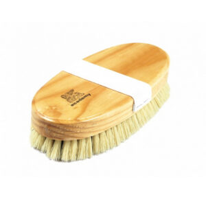 Floor Polishing Brush – Black Fibre – Coloured Border – Varnished Back with Elastic Strap – 23cm – Pack of 5 – F4401