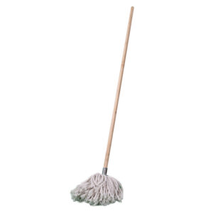 Mop – Complete – W2 Head with Metal Socket – Wooden Handle – 265g – Pack of 5 – F18659