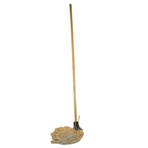 Wringer Mop – Complete – Head with Metal Socket – Wooden Handle – 400g – Pack of 5 – F17457
