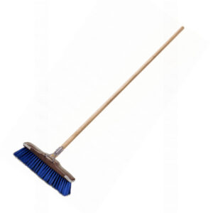 Floor Broom – Complete – GB1 – Soft – Flagged Synthetic Fibre – Buffer – Wooden Handle – 55 Grip – Pack of 5 – F13359