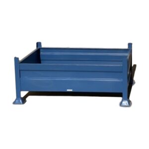 Stillage Bin – Stackable Steel Bin – Solid Side – Blue – 2200Kg – SB4330