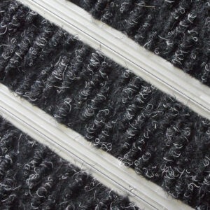 Heavy Duty Mat System – Dm Aluminium Linking Joints – Berber Point Insert – 3mm Foam Backing – 12mm High – per m2 – Charcoal – DMA010001