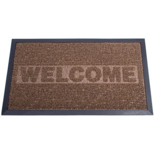 Heavy-Duty Doormat – Design Decoturf Ribbed Mat – 75 x 45 x 0.5 cm – Brown – DE070001-brown