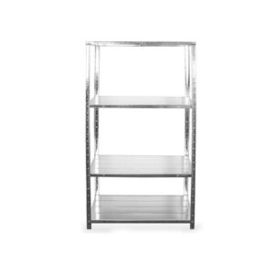 Steel Shelving – 4 Tier – Light Duty – Galvanised Stand and Shelves – ADIY3900