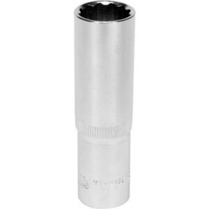 Bi-hex Deep Socket – 12 Point – Chrome Vanadium – 1/2″ Connector – 76mm Length – 17mm – YT-12939