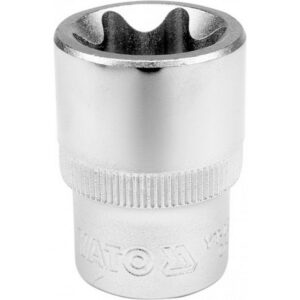 Torx Socket – Female – Chrome Vanadium – 1/2″ Connector – E18 – YT-05225