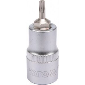 Torx Bit Socket – Male – Chrome Vanadium – 1/2″ Connector – Standard Length – T20 x 50mm – YT-04310