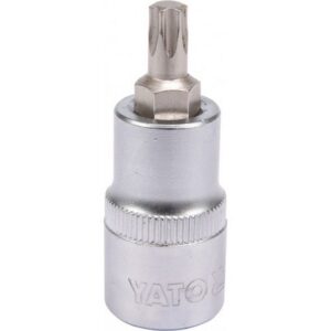 Torx Bit Socket – Male – Chrome Vanadium – 1/2″ Connector – Standard Length – T40 x 50mm – YT-04314