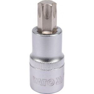 Torx Bit Socket – Male – Chrome Vanadium – 1/2″ Connector – Standard Length – T55 x 50mm – YT-04317
