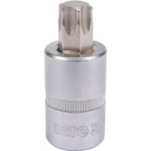 Torx Bit Socket – Male – Chrome Vanadium – 1/2″ Connector – Standard Length – T60 x 50mm – YT-04318