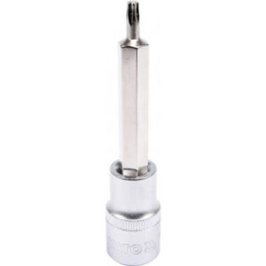 Torx Bit Socket – Male – Chrome Vanadium – 1/2″ Connector – Long – T25 x 100mm – YT-04321