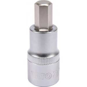 Hex Bit Socket – Chrome Vanadium – 1/2″ Connector – Standard Length – HEX 10 x 50mm – YT-04385