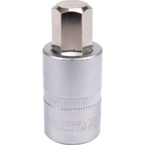 Hex Bit Socket – Chrome Vanadium – 1/2″ Connector – Standard Length – HEX 14 x 50mm – YT-04387