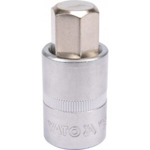 Hex Bit Socket – Chrome Vanadium – 1/2″ Connector – Long – HEX 10 x 100mm – YT-04395