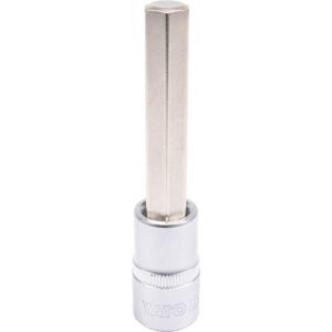 Hex Bit Socket – Chrome Vanadium – 1/2″ Connector – Long – HEX 12 x 100mm – YT-04396