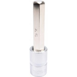 Hex Bit Socket – Chrome Vanadium – 1/2″ Connector – Long – HEX 14 x 100mm – YT-04397