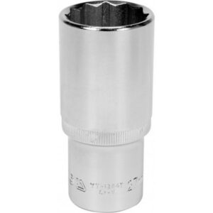 Bi-hex Deep Socket – 12 Point – Chrome Vanadium – 1/2″ Connector – 76mm Length – 27mm – YT-12947