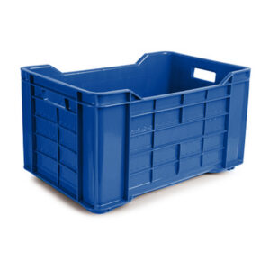 Meat Crate – Agri Lug – Plastic Box – Solid Base and Sides – 53 x 35.5 x 29 cm – Virgin Material – HACCP – PI-401-Solid-virgin