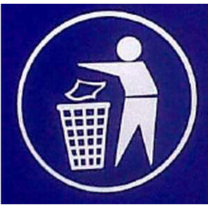 Sticker for Recycle Bin – Tidyman – 20 x 20 cm – LB050