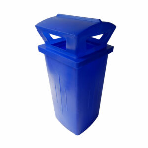 Litter Bin with Lid – Pavement – Plastic – 230L – 49 x 49 x 95 cm – LB033A