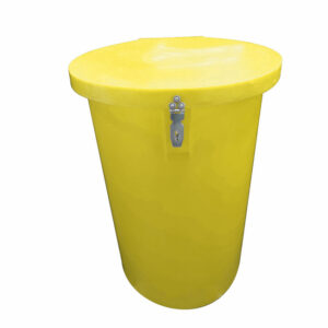 Hazardous Medical Waste Bin – Plastic – 100L – 44 x 75 cm – PA003