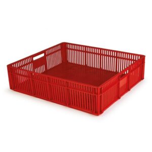 Chick and Confectionery Crate – Vented Base and Sides – Plastic Box – 52.3 x 45.8 x 13.3 cm – Virgin Material – HACCP – PI-CC1-virgin