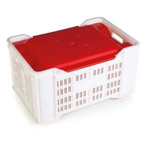 Lid for Meat Crate – PLI-PI-401 Agri Lug – 50 x 35.5 x 5.5 cm – Virgin Material – HACCP – PI-401-Lid-virgin