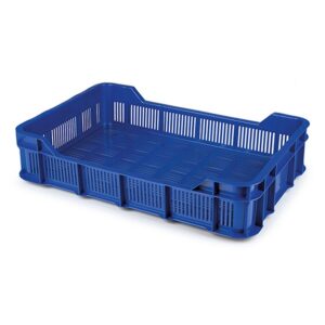 Berry Crate – Plastic Catering Box – Vented Base and Sides – 53 x 35.5 x 11.5 cm – Virgin Material – HACCP – PI-430-Vented-virgin