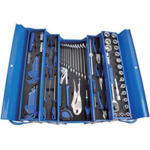 Tool Box – 5 Tray- Metal- Cantilever Box – Professional – 85 Pieces – 56 x 25 x 24 cm – TOOT2631