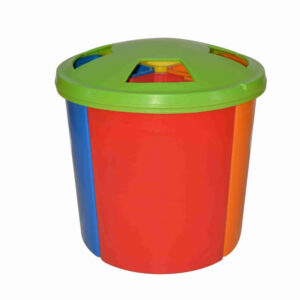 Recycle Litter Bins with Lid – Four stations – Round – 180L – 70 (⌀) x 72 cm – LB060A