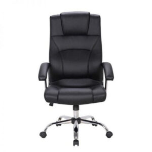 Office Chair – High Back – Mirage – 128.5 x 70 x 67 cm – Faux Leather – Black – BS-2086