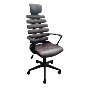 Office Chair – High Back – Spiral – 124 x 68 x 67 cm – Faux Leather – Charcoal Black – ZY-1105