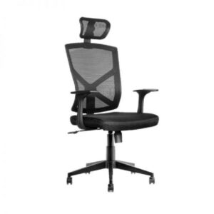 Operators Chair – High Back – Prince – 127 x 65 x 67 cm – Mesh – Black – QZY-1865