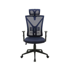 Office Chair – High Back – Santana – 127 x 60.5 x 64 cm – Mesh – Blue – QY-8151-1H