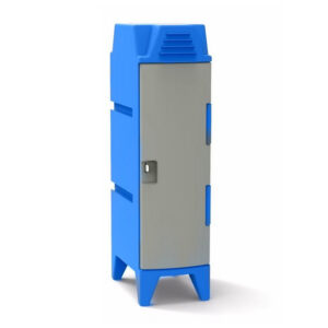 Plastic Clothes Locker – Solid Door – Stackable with Feet – 47.5 x 30 x 112 cm – PA286A