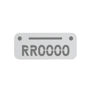 Plastic Locker Numbering Plate -Aluminium – BO1293