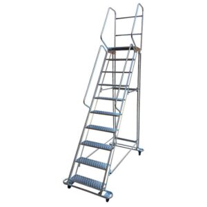 Mobile Safety Step Ladder – Mounty Rollstep – 10 Step – 3.365m High – MLH10