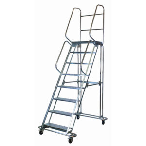 Mobile Safety Step Ladder – Mounty Rollstep – 8 Step – 2.860m High – MLH08