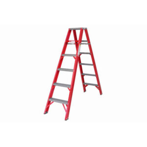 All Fibreglass Double Sided Ladder – Industrial A-Frame – 6 Steps – 1.8m – FGSD6-ALL-SS