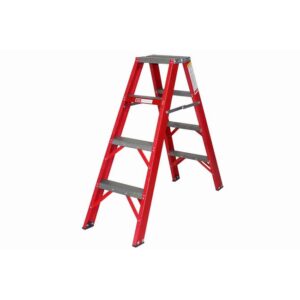 All Fibreglass Double Sided Ladder – Industrial A-Frame – 4 Steps – 1.2m – FGSD4-ALL