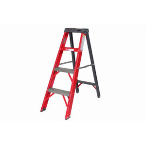All Fibreglass Single Sided Ladder – Industrial A-Frame – 4 Steps – 1.2m – FGS4-ALL