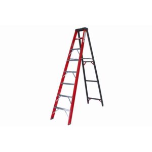 Fibreglass Single Sided Ladder – Industrial A-Frame – 14 Steps – 4.2m – FGS14